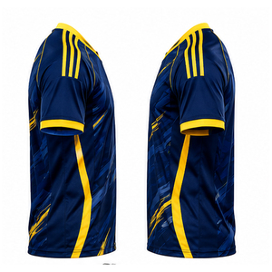 Maillot de football américain personnalisé sublimé style streetwear avec broderie tendance, maillot de sport court en mesh - Product Image 2