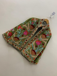 Handcrafted Suzani Velvet Jacket Floral Embroidered <b>Winter</b> <b>Coat</b> Bohemian Ethnic Outerwear Factory Direct Wholesale Price - Product Image 2
