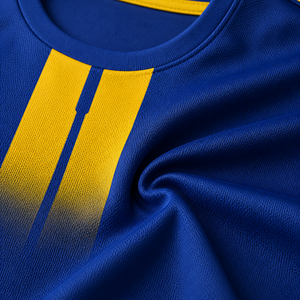 Conjunto de Camiseta de Fútbol para Hombre WARPRO, Azul y Amarillo a Rayas, Sublimada, Manga Corta, Absorbe la Humedad, Ajuste Atlético, para Todas las Temporadas - Product Image 6