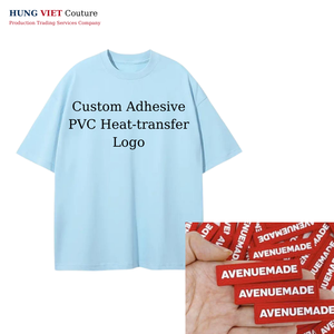 Camiseta extragrande de algodón de alta calidad para hombre, estampado cuadrado con logotipo personalizado y borde cortado con láser, prenda de primera clase - Product Image 2