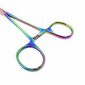 Pinzas Hemostáticas de Acero Inoxidable Multicolor Arcoíris, Juego de Instrumentos Rectos con Bloqueo, Uso Médico, por Dentavex - Product Image 5