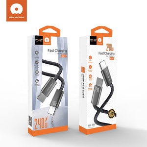 240W Nhanh Chóng Sạc Nylon Bện USB C Cáp 1.5 2M 5A Siêu Sạc Điện Thoại Di Động Máy Tính Xách Tay Dữ Liệu USB Để USB Cáp 240W - Product Image 5