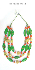 Colorful Multilayer Beaded <b>Necklace</b> With <b>Green</b> Yellow Purple Resin <b>Beads</b> Unisex Bohemian Style Fashion Jewelry at Wholesale Rate - Product Image 6