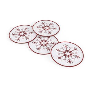 Assortiment de dessous-de-verre élégants pour la protection de table, avec motifs artistiques et support assorti - Product Image 1