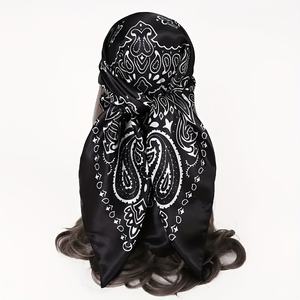 Pañuelo de Seda Coreano con Diseño Personalizado, Estampado, Largo y Cuadrado, Pañuelo Protector para Mujer, Pañuelo de Fiesta, Pañuelos para Mujer - Product Image 3