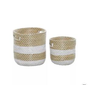 Woven <b>Hamper</b> Basket Handmade Laundry Storage Organizer for Hotel and Home Supply Wholesale Manufacturer - Product Image 5