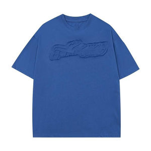 Custom StreetStyle T-<b>Shirt</b> 300g Heavyweight 100% Cotton Loose Fit Solid Color Printing Drop Shoulder Blank T-<b>shirt</b> For <b>Men</b> - Product Image 3