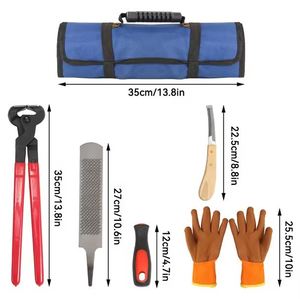 Instrumentos de Herrador de Acero Inoxidable de Grado Superior con Certificación CE Clase II, Incluye Alicates, Cortadores, Cuchillo y Lima para Pezuñas - Product Image 2