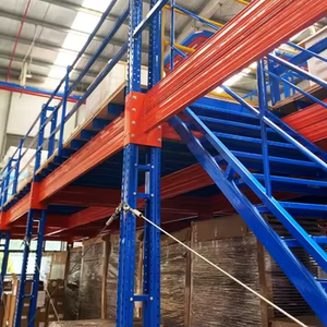 Rayonnage en acier de système de support de mezzanine résistant pour le garage d'entrepôt et le stockage de capacité élevée - Product Image 2