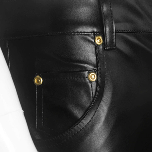 Pantalones de Cuero para Hombre, Diseño Elegante y Cómodo, Pantalones de Cuero Duraderos de Estilo Moderno - Product Image 6