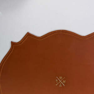 Set de table en cuir végétalien motif feuille de palmier tropicale, irrégulier, écologique et imperméable pour une ambiance de luxe - Product Image 5