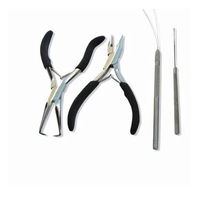 Kit d'outils d'extension de cheveux en acier inoxydable de haute qualité, équipement d'installation de qualité professionnelle