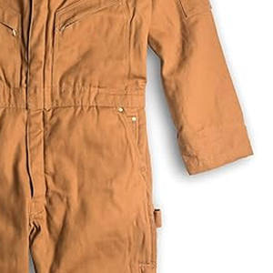 Combinaison de travail en coton marron pour homme, résistante à l'abrasion, uniforme pour usage industriel - Product Image 2