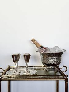 Cubo de Hielo de Diseño Metálico con Aspecto Tradicional, Ideal para Bares de Lujo, Eventos, Fiestas, Vino y Bebidas Frías, Artículo de Regalo de la India - Product Image 5