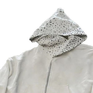 Hoodies à capuche de style triangle haut de gamme, avec strass, coupe courte, en tissu éponge 500 GSM, fermeture éclair, coupe oversize, streetwear Y2K, logo personnalisé - Product Image 4