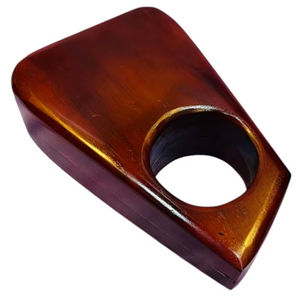 Handcrafted Round Cutout Wooden Clutch <b>Bag</b> for <b>Women</b> Designer Evening Party Wedding Statement Hard Case Wooden Purse - Product Image 1