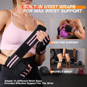 Guantes de CrossFit de Cuero Duradero con Palma Ventilada para Entrenamiento de Intervalos de Alta Intensidad, Ideales para Manos Sudorosas, Equipo de Fitness - Product Image 6