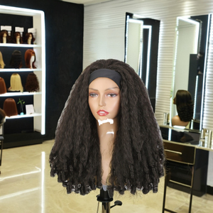 Perruque synthétique transparente à dentelle frontale française, bouclée <span class=keywords><strong>afro</strong></span>, ondulée, 24 pouces, pour femmes, avec pointes raides, résistante à la chaleur, densité 150 %, vente en gros - Product Image 4