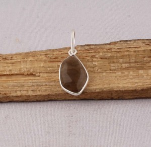 Natural Peach Moonstone Pendant 925 Sterling <b>Silver</b> Jewelry Handcrafted Boho Gemstone Pendant for Women Bulk Wholesale Price - Product Image 3
