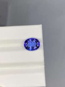 แทนซาไนต์ทรงรีเจียระไน พลอยสีน้ำเงินธรรมชาติ ขนาด 6x4 มม. 7x5 มม. 6x8 มม. สำหรับทำเครื่องประดับ - Product Image 2