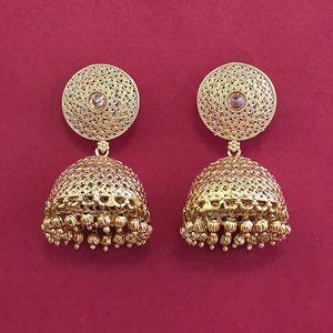 Compre Jhumki Antiguos Hechos a Mano con Baño de Oro, Calidad de Exportación 233104 - Product Image 5