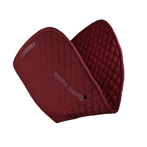 New Arrival Full Size Breathable Fleece Lining Cotton Outshell Customized Polyester <b>Foam</b> Satin Horse Saddle <b>Pad</b> Equestrian - Product Image 4