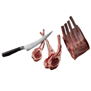 Couteau à désosser et à fileter de 6 pouces en acier Damas, lame incurvée, couteau de cuisine pour la découpe de la viande et du poisson, avec manche ergonomique noir pour chef - Product Image 2