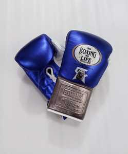 Gants de boxe Canelo No Boxing No Life Pro Fight, style mexicain, à lacets, unisexe, en cuir de vache véritable, pour le kick-boxing et l'entraînement en extérieur - Product Image 4