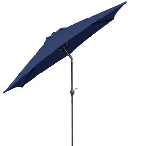 Ombrellone da Esterno Rotondo 7.5FT con Sistema di Sollevamento a Manovella, 6 Stecche in Ferro, Palo in Ferro, Impermeabile e Protezione UV, Raggi 2.5m 3m - Product Image 6