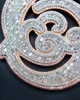 Elegante Collar de Plata de Ley 925 con Baño de Oro de 18K, Certificado, con Forma de Cruz, Estilo HipHop, Brillante, con Dijes Exclusivos