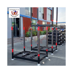 Supports empilables de palette de courrier mobile protégé par corrosion enduit de poudre de support de pneu de stockage en acier résistant empilant les supports mobiles - Product Image 4
