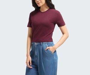 High Quality ladies Fashion Top Everyday Wear Essential Styling Slim Fit Body Hugging Perfect For Casual Basic But High Quality - Product Image 2
