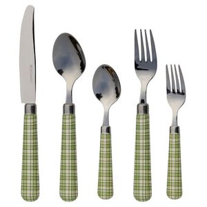 Elegant Metal <b>Flatware</b> <b>Set</b> With Blue Ornate Handles High Mirror Polish Durable For Wedding Use - Product Image 6