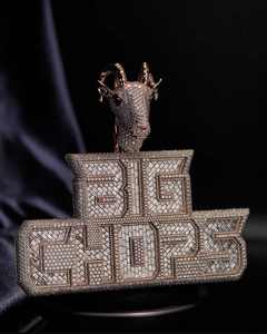 Colgante Personalizado con Letra Cursiva de Moissanita VVS, Plata S925, Estilo Hip Hop, Bañado en Rodio - Product Image 1