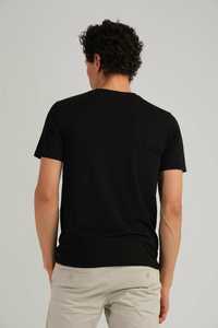 T-shirt Homme Coupe Droite en Coton Lourd 100% Coton, Épaules Tombantes, Design Uni, Logo Personnalisé, Respirant, Séchage Rapide – Vente en Gros - Product Image 4