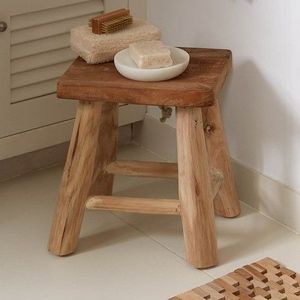 Tabouret en bois de luxe fait main, mobilier d'assise en bois massif au design élégant pour la maison, la salle à manger, la cuisine et les espaces intérieurs - Product Image 5