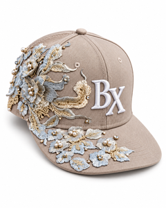 Gorra Snapback Bordada con Diseño Floral, Unisex, 100% Algodón, 6 Paneles, Estilo Hip Hop, Ciclismo, Moda, Primavera/Verano, Uso Casual - Product Image 1