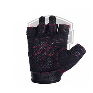 Professional Gym Weight Lifting <b>Gloves</b> Leather Breathable Non-Slip Half Finger Lace-<b>Up</b> Custom Colors High Quality Wholesale - Product Image 5