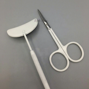 Professional Lash <b>Mirror</b> Eyelash Extension Inspection <b>Mirror</b> And Silver Tip Cuticle Scissor White Powder Coating Lash <b>Mirror</b> Set - Product Image 6