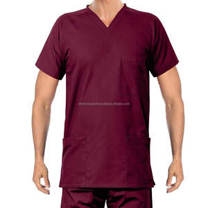 Top qualité toute la journée confort uniformes gommages col en v chemise infirmière gommage médical gommages médecins - Product Image 4