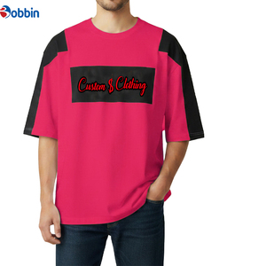Camiseta Personalizable de Moda para Hombre, Talla Grande, Amarilla y Negra con Mangas en Contraste, Diseño en Blanco Multicolor Personalizado - Product Image 5