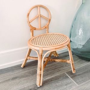 Kids Wicker Chair Handmade Rattan Kids <b>Furniture</b> Natural Woven Toddler Chair for Bedroom <b>Playroom</b> Decor - Product Image 3