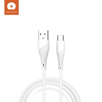 Kabel USB Pengisian Cepat WUW 2.4A Tembaga Tipe-C/Micro USB untuk Penggunaan Earphone Android & IOS 90cm 30pcs