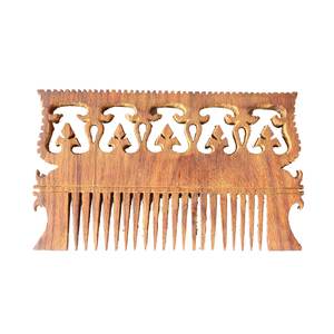 Peine para el Cabello Hecho a Mano, Ecológico, de Madera Natural de Neem con Bambú, Estilo Moderno para el Hogar y Salón de Belleza - Product Image 1