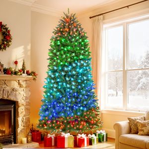 Albero di Natale Preilluminato da 2,7 m Controllato da App, con LED a Spettro Completo, Facile da Montare e Completamente Articolato - Product Image 2