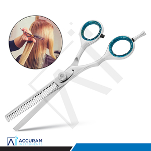 Tijeras de Peluquería Profesionales de Acero Inoxidable Multicolor para Adelgazar el Cabello, con Filo de Cuchilla - Product Image 6