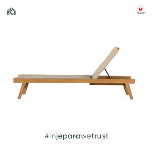 Samodra Premium Chaise longue moderne en bois de teck avec corde tressée élégante, durable, réglable, pliable, écologique, portable, pour villa - Product Image 6