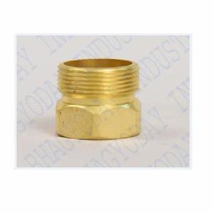 Conector de Plomería de Latón, Adaptador Roscado NPT Hexagonal Macho, Acabado Dorado Pulido, Medida en Pulgadas - Product Image 3