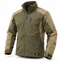 Veste de chasse pour homme en camouflage orange de haute qualité, personnalisable, pour l'hiver, en softshell coupe-vent pour adultes