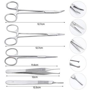 Kit de chirurgie mineure le plus vendu, comprenant 6 instruments en acier inoxydable, ensemble d'instruments chirurgicaux vétérinaires par Dentavex - Product Image 2